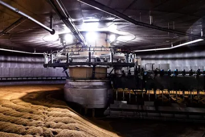 Intérieur d'un silo